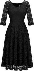 Dressystar Long Sleeves Lace A Line Formal Wedding Guest Dresses